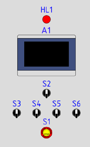 Панель управления шкафом DCB-30