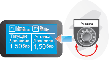 КАСКАД 100 ручной способ задания уставки