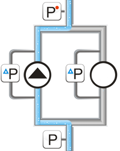 Включение резервного насоса в случае АВР
