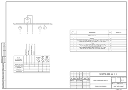 Схема автоматизации КАСКАД 101 для управления 1 насосом