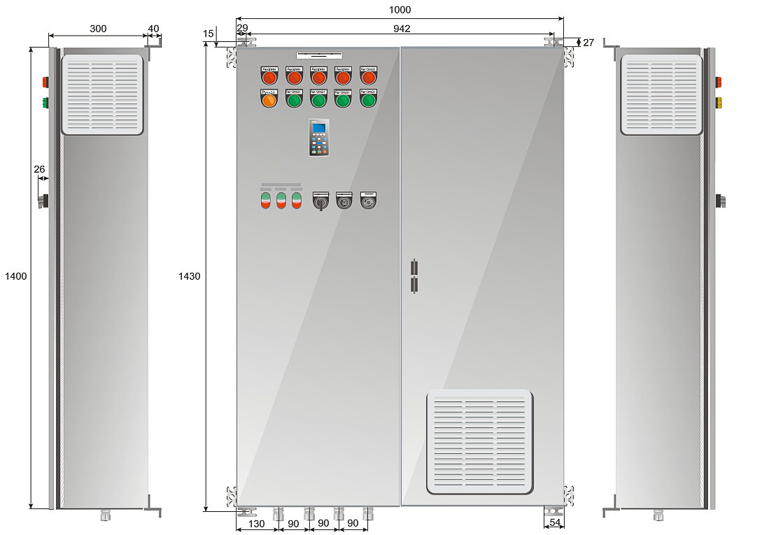 Габаритные размеры КАСКАД 101, типоразмер 7