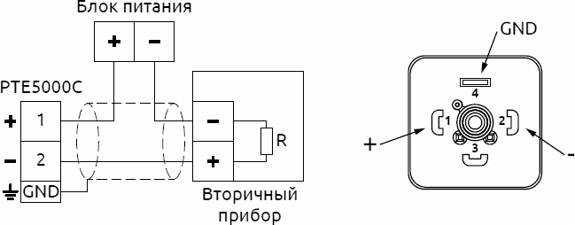 Схема подключения PTE5000C