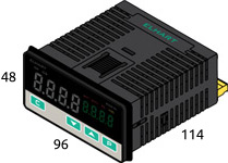 Щитовое горизонтальное исполнение корпуса 48х96 мм