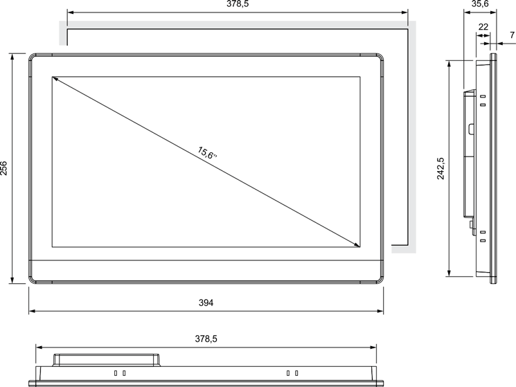 Габаритные размеры ELHART ELP-15-EN