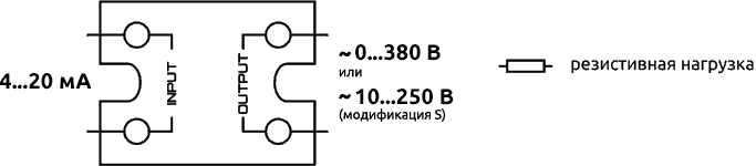 Типы нагрузки SSR серии ESS1-LA