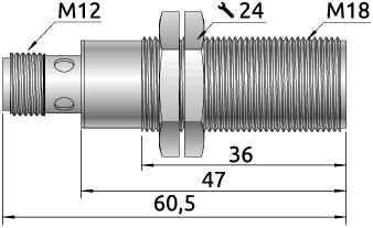 Габаритные размеры UDS.18-030 и UDS.18-050, мм