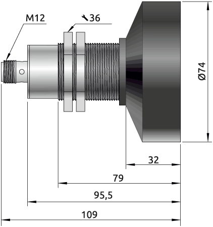 Габаритные размеры UDS.30-600