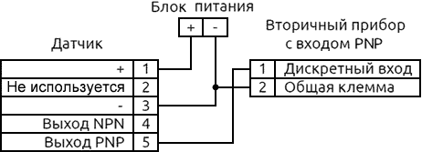 PNP схема подключения VLST