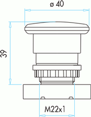 Габаритные размеры B100MY, мм Габаритные размеры B100MY