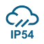 Защита от пыли и брызг воды IP54 Иконка защиты от пыли и брызг воды