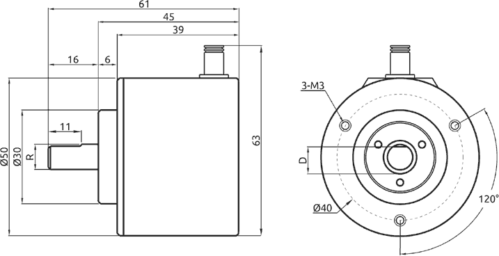 Габаритные размеры MRV50