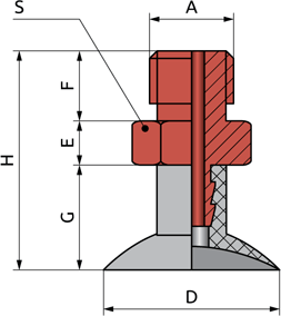 Габаритные размеры VSCN-SA-...-HM
